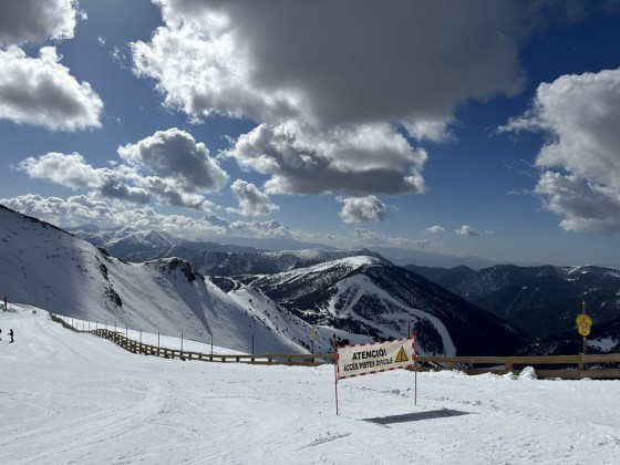 15th March - view over Pal from Arinsal