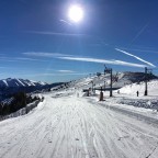 The sun was so strong today over the slopes of Pal