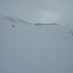 White-out conditions on the mountain