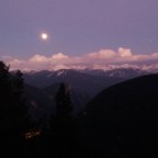 Pink sunset from the top of Arinsal