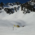 Helicopter on the slopes