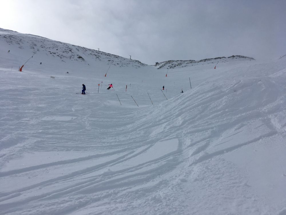 The off-piste of Arinsal was covered by snow