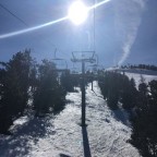 On the El Cubil chairlift