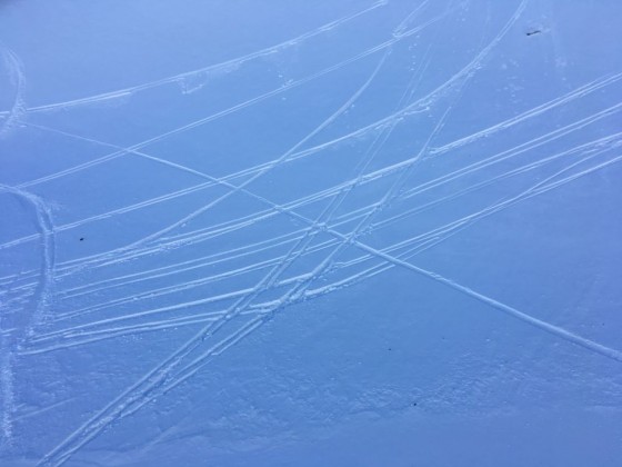 Powder Lines on the slopes of Arcalís