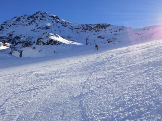 The slopes still empty during this week in Arcalís