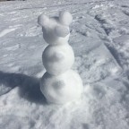 We found this cute snowman on the slopes