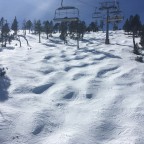 Some bumps on the off piste under Cubil chairlift