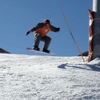 Frankie Snowboarding