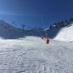 The blue run Les Fonts was very quiet today