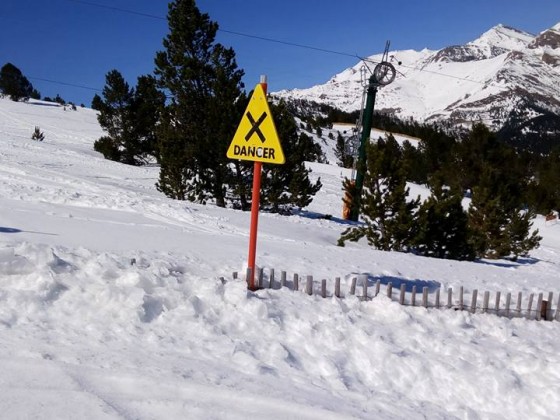 Always respect the signs in the mountains of Vallnord