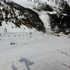 Looking down from Estadi red run 18/02