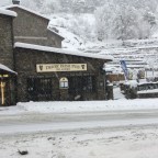 The Derby Irish Pub under the snowfall