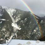 A rainbow on the mountains of Arinsal