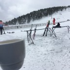 Can’t beat a warm cup of coffee in the snow
