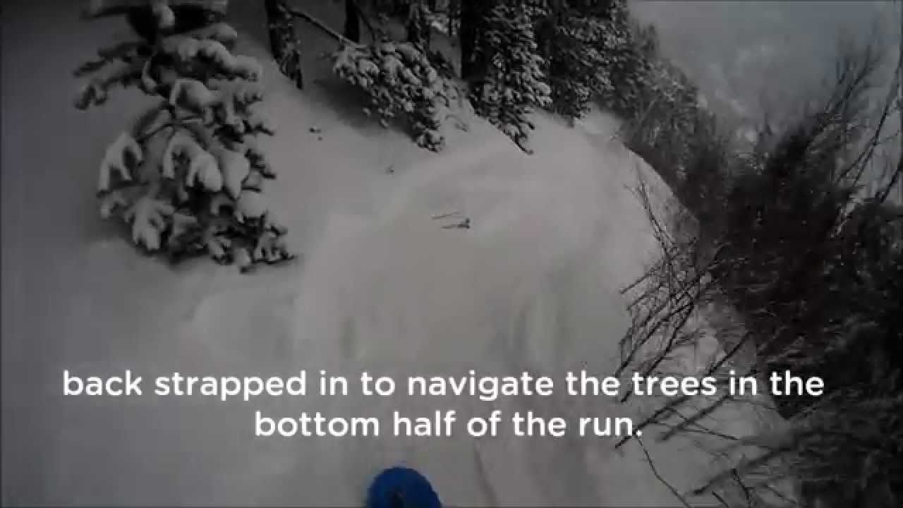 Off piste powder, trees and rivers in Arinsal 04/03/2014